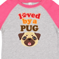 thumbnail image 4 of Inktastic Pug Dog Loved by a Pug Boys or Girls Toddler T-Shirt, 4 of 5