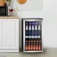 thumbnail image 2 of KNDKO 130 Can Beverage Refrigerator - 3.2 Cu.ft. Mini Fridge Cooler, Wine Cooler for Home/Office, 2 of 10