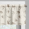 thumbnail image 5 of Ambesonne Abstract Valance & Curtain, Flying Birds, 55"x30", Beige Brown, 5 of 6