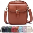 thumbnail image 1 of Collaboraten1 Crossbody Leather Bag, Urvashi Crossbody Leather Bag for women, with Built in Wallet, Vintage Anti-Theft, 1 of 8