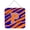 Blue Orange, variant on Letter P Initial Tiger Stripe - Blue Orange Aluminium Metal Wall Or Door Hanging Prints