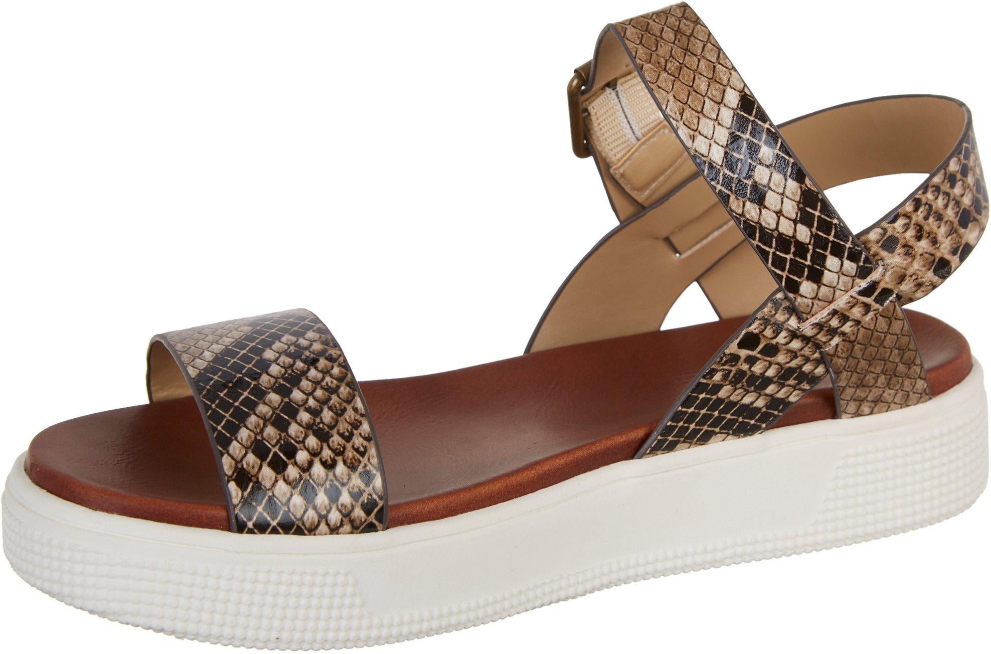 mia snakeskin sandals