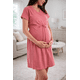 thumbnail image 4 of Vestido para Embarazo Casual Ajustable en algodón Almacenes Mario Color Rosa Talla Unitalla, 4 of 4