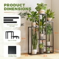 thumbnail image 5 of Bamworld Plant Stand Indoor Metal Plant Shelf, 48" Tall Plant Stand for Indoor Plants Multiple Large Plant Rack Display Shelves Corner Plant Holder for Living Room, Patio, 5 of 7