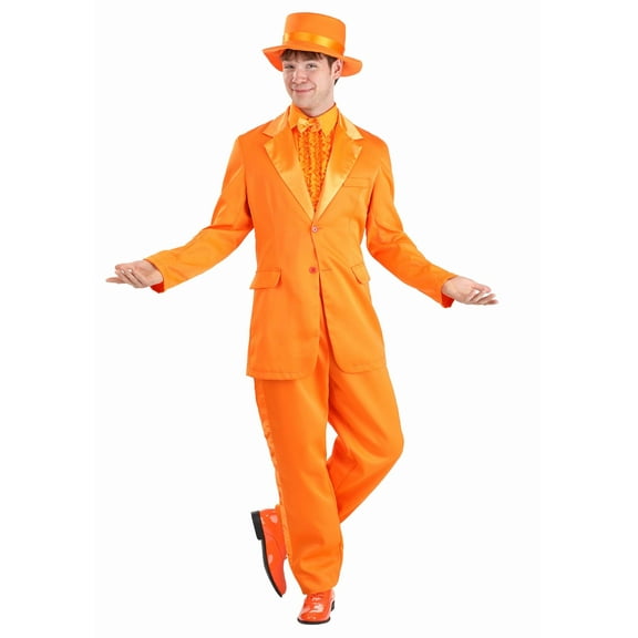 Men's Orange Tuxedo Costume
