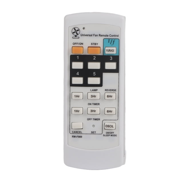 Mando a distancia universal para ventilador eléctrico, ABS blanco, controlador duradero para KDK ELMARK