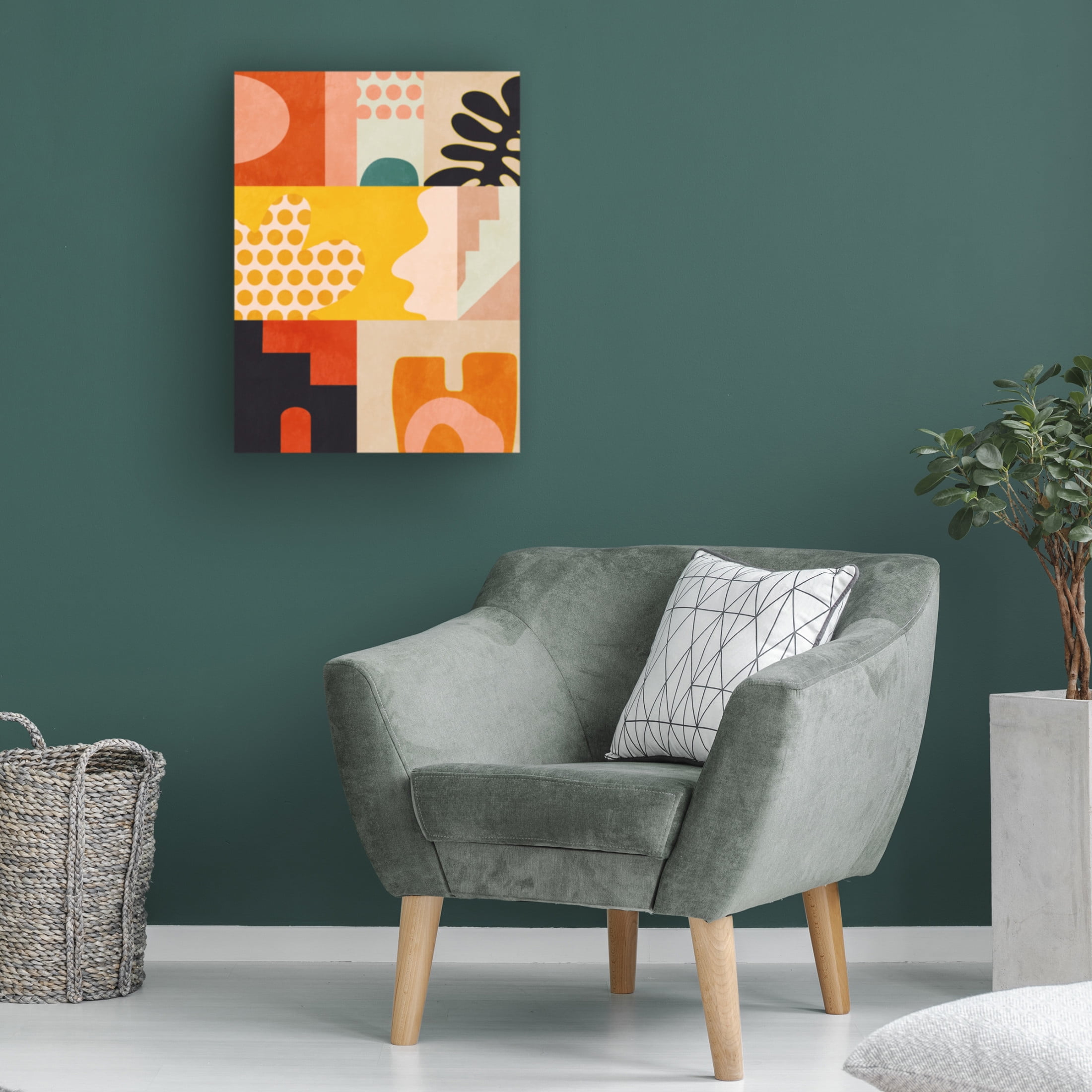 Trademark Fine Art Heidi Westum Rut Bre Playing Around Shapes 6 Canvas Wall Art