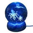 thumbnail image 2 of Bola de cristal tallada en 3D, luz nocturna, enchufe USB, adorno de iluminación (pulpo) Likrtyny  Para estrenar, 2 of 6