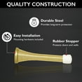 thumbnail image 5 of Design House 20-Pack Spring Door Stop Wall Protector with Rubber Tip, Polished Brass, 5 of 17