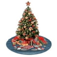 thumbnail image 4 of XMXY Halloween Christmas Tree Skirt, Happy 4th July Gnome Liberty Holiday Party Indoor Decorations Ornaments, 48" Inch, 4 of 5
