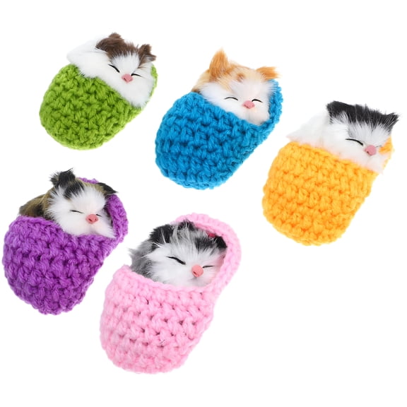 BESTSKY Plush Cat Toy for Kids with Realistic Kitten Shape in Assorted Colors for Playing at Home