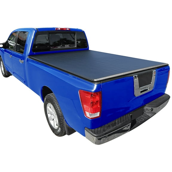 Spec-D Tuning Soft Roll-Up Tonneau Cover Compatible with 2004-2015 Nissan TITAN  78", 6.5FT Short Bed