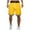 Yellow, variant on Xysaqa Men's Comfy Knit Shorts Loose-Fit Knee Length Lounge Shorts Lightweight Athletic Running Workout Gym Shorts with Pockets S-2XL Clearance