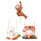 thumbnail image 1 of Set de 3 Figuras de Animales Colgantes en Resina, Decoración Encantadora para Jardines, 1 of 9
