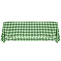 Ultimate Textile 90 x 120-Inch Rectangular Polyester Checkered Tablecloth with Rounded Corners