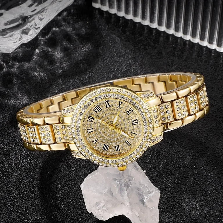Diamond Women Watches Gold Watch Ladies Wrist Watches Luxury  display picture 2