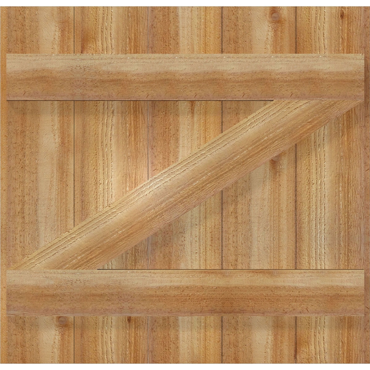 26 7/8"W X 26"H Timbercraft Five 5 3/8" Boards Joined Board-N-Batten Shutters W/Z-Bar, Rough Sawn Western Red Cedar (Per Pair)