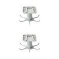 thumbnail image 2 of kurtrusly Kitchen Hanger Self-adhesive Replacement Solid Color Rotatable 6 Claw Detachable Cup Brush Rack Holder Accessories Grey 2Set, 2 of 6