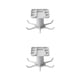 thumbnail image 4 of Colgador de cocina autoadhesivo Billuyoard giratorio 6 garras taza desmontable, 4 of 6