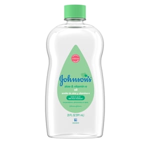 Johnson's Baby Oil with Aloe Vera & Vitamin E, 20 oz