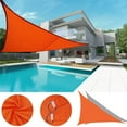 thumbnail image 3 of Triangle Sun Shade Sail Canopy Awning Cloth - UV Blockage, Water & Air Permeable, Outdoor Patio Garden Backyard, 3 of 6