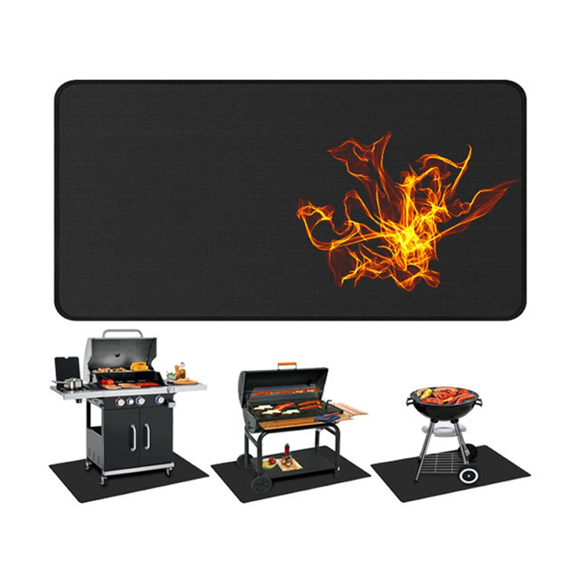 Grill Mats for Grill Pans, Deck and Patio Grill Protectors, Gas Grill Heat Mats, Floor Mats,100x152cm