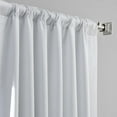 thumbnail image 3 of Half Price Drapes White Italian Faux Linen Hotel Blackout Curtains for Bedroom (1 Panel), 50W X 108L, 3 of 6