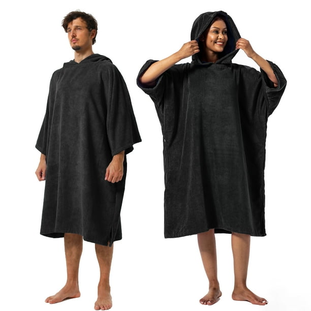 Winthome Surf Poncho Changing Towel Robe with Hood and Pocket,Changing