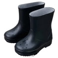 thumbnail image 2 of Spazoro Toddler Boys Girls Rain Boots, Non-Slip Waterproof Solid Color Non-Slip Outdoor Rain Shoes for Baby Kids Black, 2 of 6