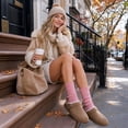 thumbnail image 5 of Loritta Wool Socks for Women, 5 Pairs Thermal Crew Winter Boot Socks, Shoe Size 5-9, 5 of 9