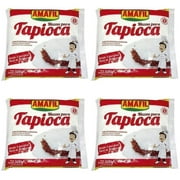 Amafil BrazilianTapioca Flour | Massa Para Tapioca | Farinha de Tapioca - 500G 17.6Oz (4 Pack)