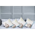 thumbnail image 6 of Ambesonne Retro Throw Pillow Cover 4 Pack, Ornate Greek Ship, 16", Pale Blue Redwood Umber, 6 of 6