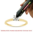 thumbnail image 2 of 1/3 ct. t.w Round Cut Lab Created Moissanite Diamond Solitaire Engagement Ring For Women In 14K Yellow Gold Over Sterling Silver (G-H Color, VVS1 Clarity, 0.35 Cttw)-8, 2 of 7