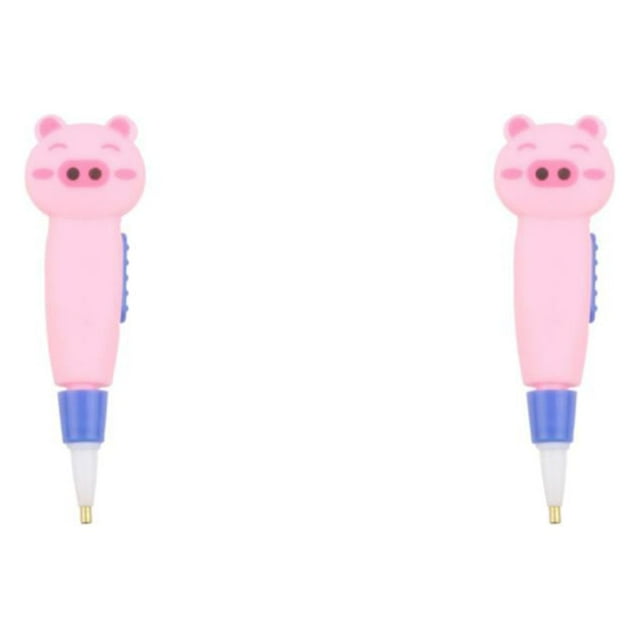 Toystoory Pluma de pintura de cristal ABS, herramienta de lápiz de repuesto para niños con forma de Animal de repuesto portátil de mano con Tipo 2 2Conjunto