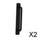 thumbnail image 1 of 2x Manija de puerta autoadhesiva, manijas de gabinete autopegables, manijas de puerta de vaivén negras sin perforación para puerta de vidrio de inodor 2 piezas, 1 of 8