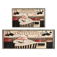 thumbnail image 1 of Coffee Vintage Chef Kitchen Pattern Kitchen Mats Set Of 2,Kitchen Rugs Mats with Dirty Resistance,washable,Non-Slip,kitchen Mats 17.7x24+17.7x48inch, 1 of 7