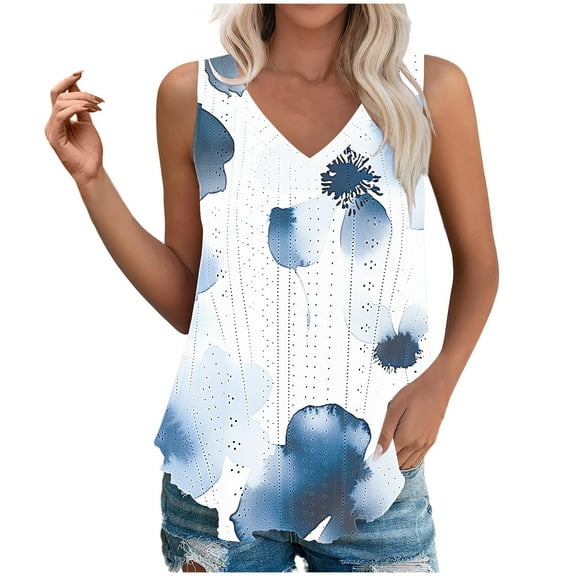 Zuesphe Tank Top for Women Cotton Going Out Tops for Women Plus Size Womens Summer Shirts With Sleeves Plus Size Tunic Tops for Women 3X