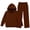Z02-Coffee, variant on Little Boy Outfits Fall Winter Printed Letter Printed Long Sleeve Out Wear Clothing Sets Size 7-8T