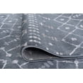 thumbnail image 6 of Madison Transitional 5' x 7' Oval Dark Gray and Cream Polypropylene Indoor Area Rug, 6 of 9