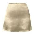 thumbnail image 6 of Women's High Waisted A-Line Mini Skirt with Zipper and Inner Lining for Casual Wear, 6 of 7
