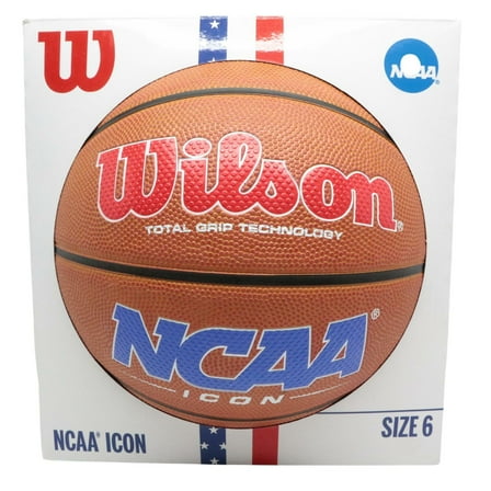 Wilson NCAA Icon Total Grip 28.5" Basketball - Size 6 - Brown