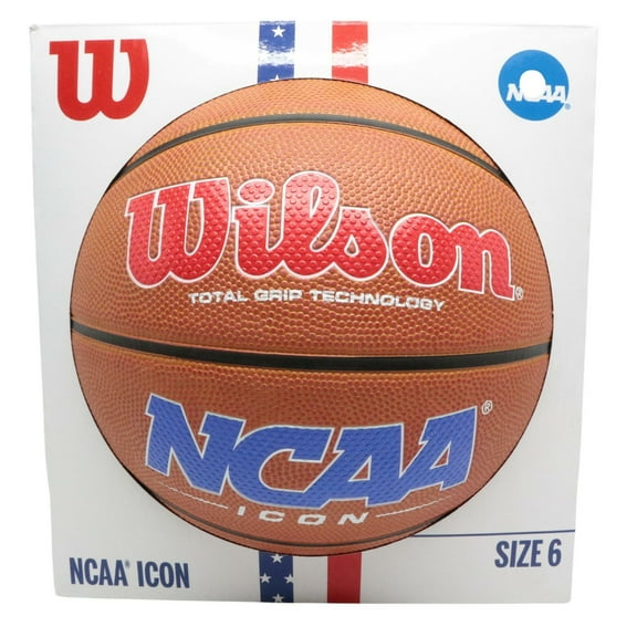 Wilson NCAA Icon Total Grip 28.5" Basketball - Size 6 - Brown