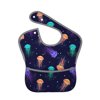 Bingfone Mess-Proof Baby Bib - Waterproof Bib For Baby Boy Or Girl With Food Catcher Pocket, Unisex-Sea Jellyfish