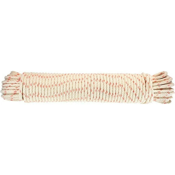 1/4 Inch Golberg Samson Spot Cord - 100 Feet Hank - Sash Cord - Cotton Cover with Nylon Core