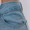 thumbnail image 3 of Vedolay Stretchy Jeans for Women Women Flare Jeans Skinny High Waist Stretchy Buttoned Denim Pants,Sky Blue XL, 3 of 5