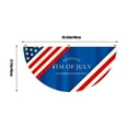thumbnail image 2 of Darzheoy American Flag Patriotic Bunting USA Pleated Fan, 1.5X3 ft Large US Bunting Flags Half Fan 4th of July Decorations US Flag Banners Independence Day Memorial Day Outdoor Decor, 2 of 8
