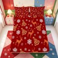 thumbnail image 5 of Manfei Cute Christmas Wreath Bed Sheets,Winter Holiday Full Size Sheets,4pcs,1 Flat Sheet,1 Fitted Sheet and 2 Pillowcases, 5 of 6