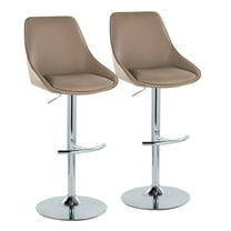 LumiSource Diana Adjustable Barstool - Set of 2