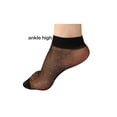 thumbnail image 3 of Unique Bargains Women Dots Pattern Ankle Length Stretchy Sheer Socks 10 Pairs Black, 3 of 5