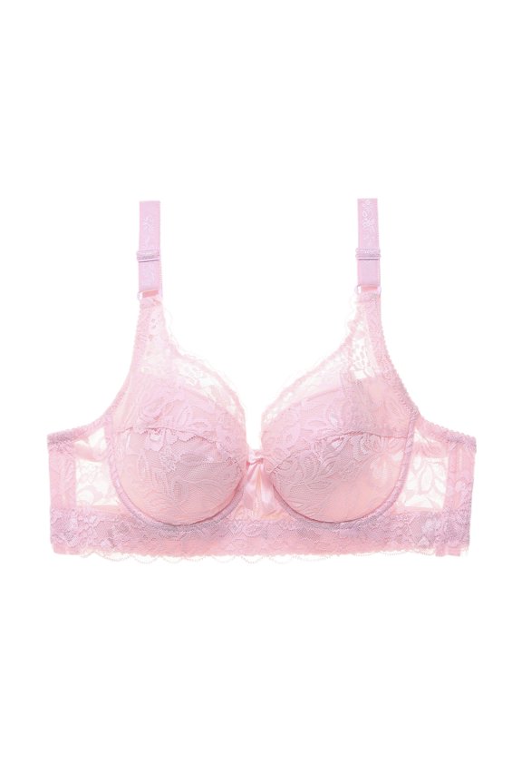 Bras for Women Embroidery Floral Everyday BraWomens Bra Push Up Pink 90B